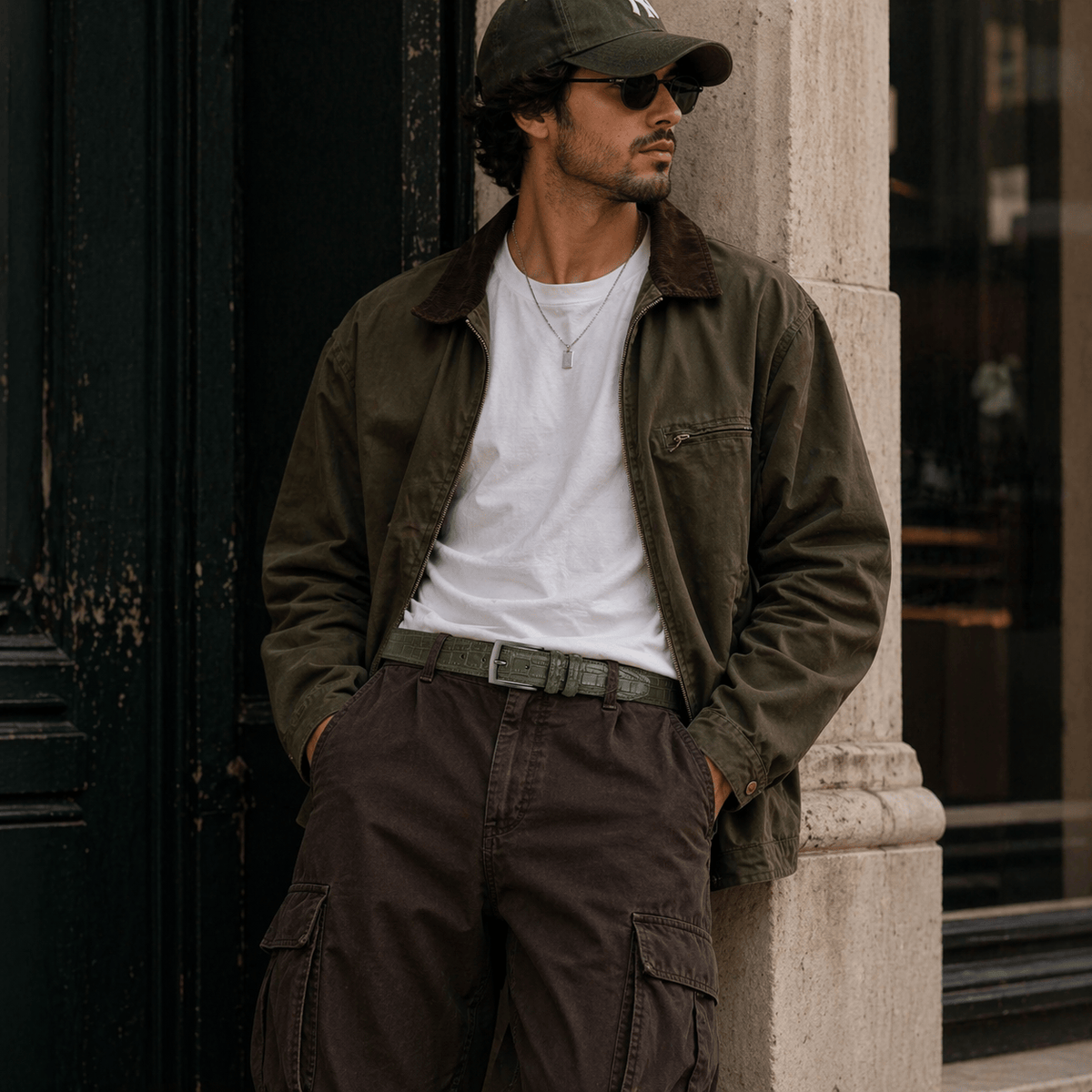 Ceinture aspect crocodile homme - DORFEX