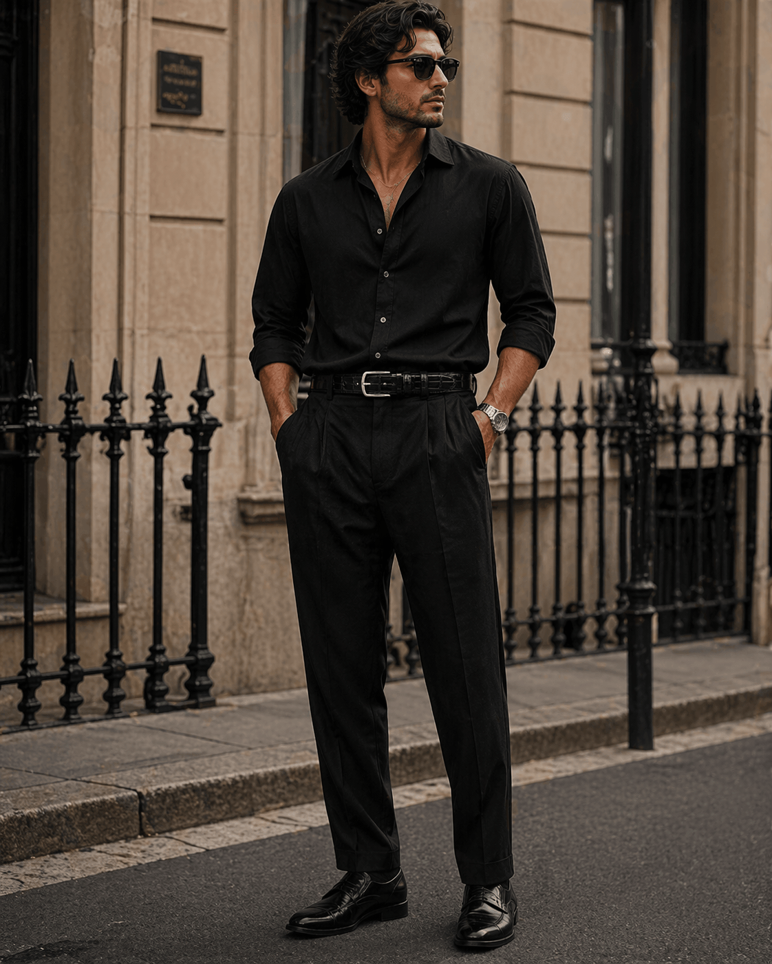 Ceinture aspect reptile homme - LEVITO