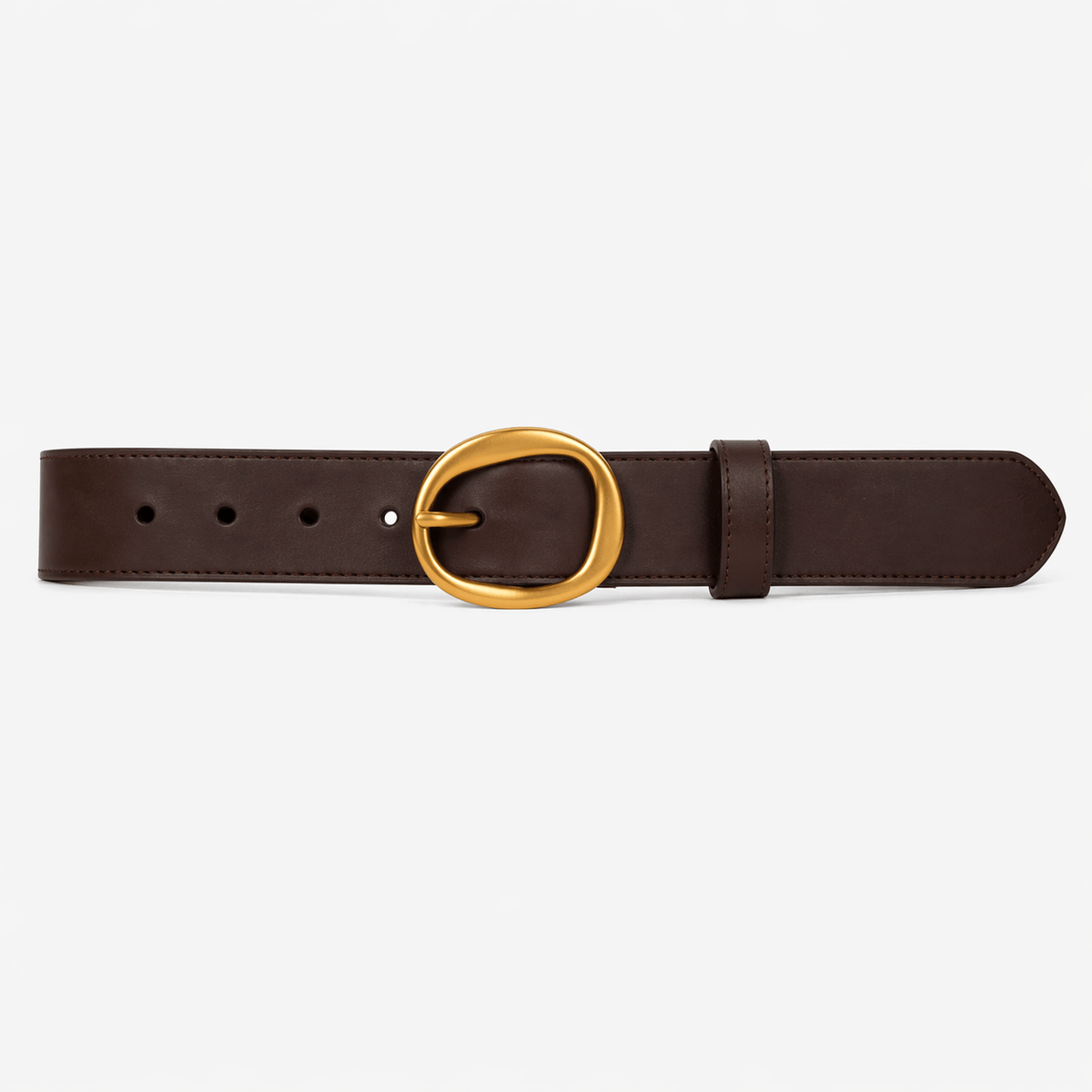 Ceinture boucle arrondie dorée femme - LIVSAN