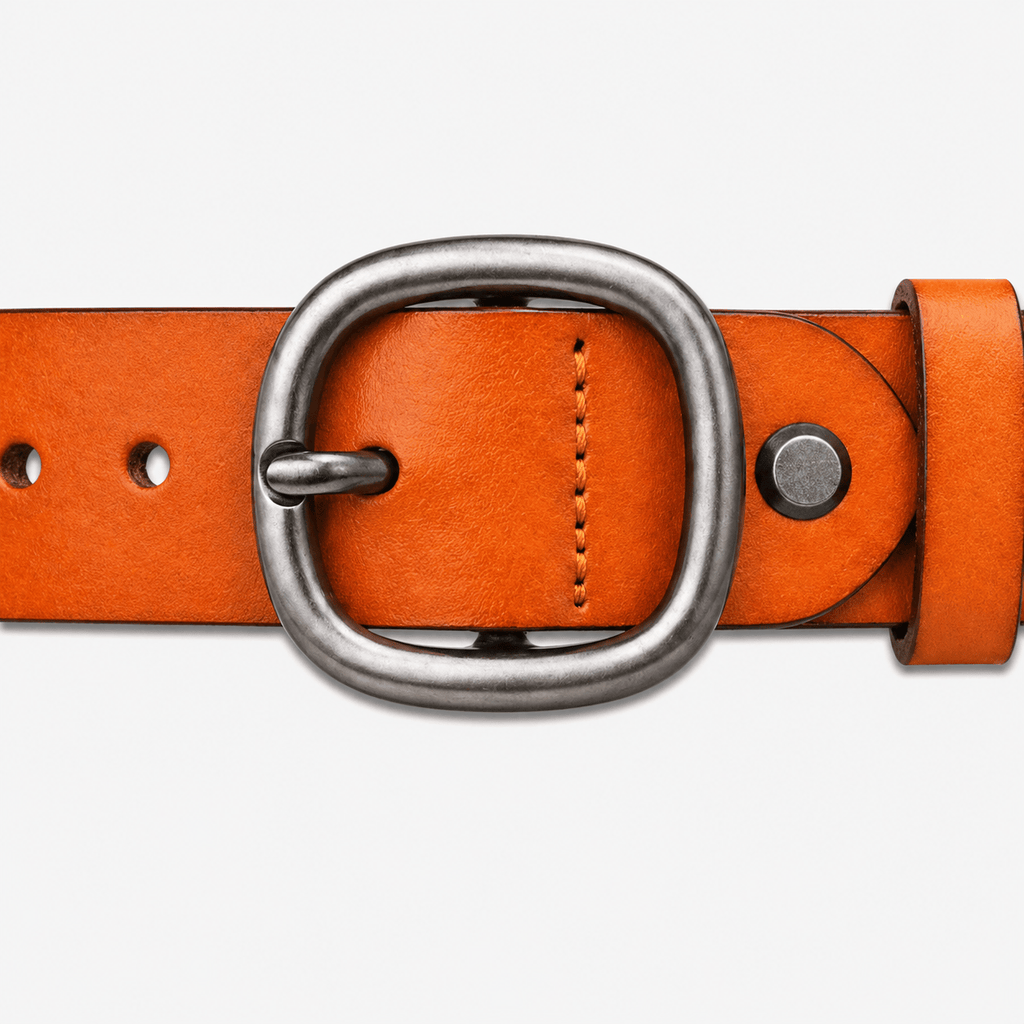 Ceinture boucle arrondie luxe homme - TAMILX