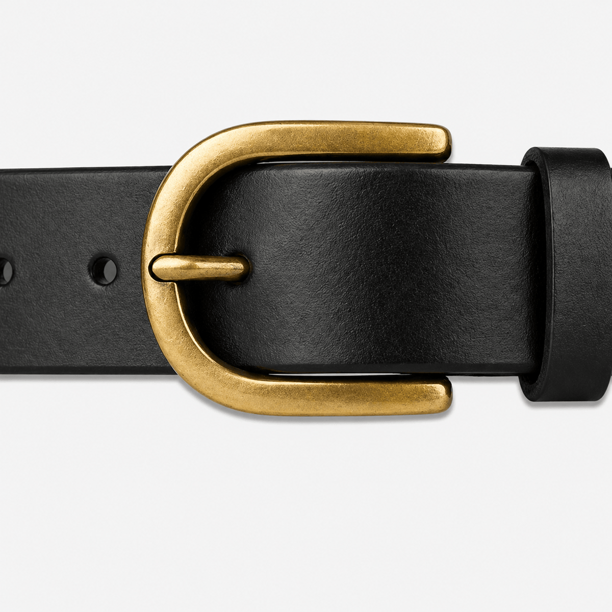 Ceinture boucle arrondie style homme - BOVERN