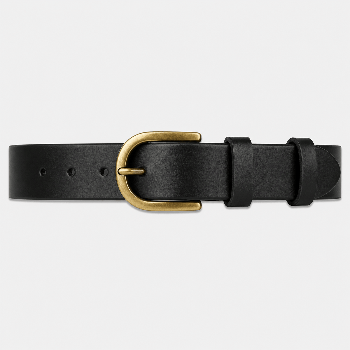Ceinture boucle arrondie style homme - BOVERN
