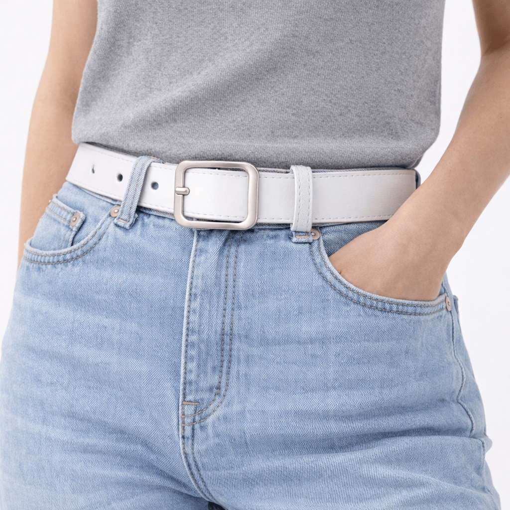 Ceinture boucle carrée ajustable femme - FUILOV