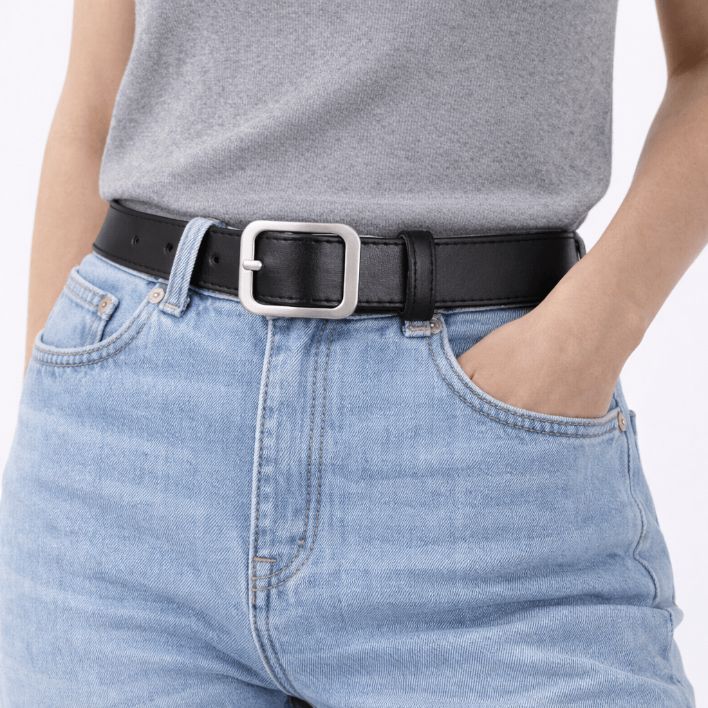 Ceinture boucle carrée mode femme - KANFIL