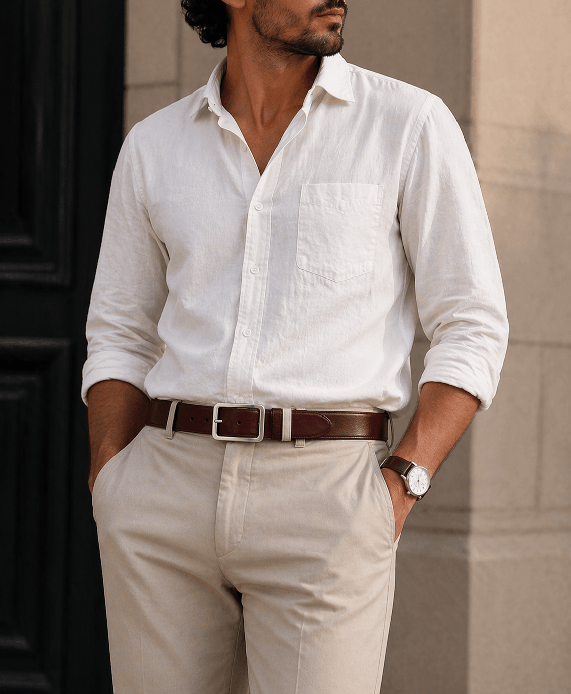 Ceinture boucle carrée moderne homme - RUFEND