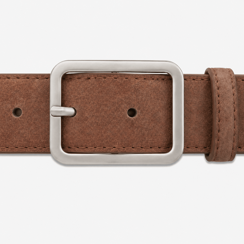 Ceinture boucle carrée noir homme - VONLAT