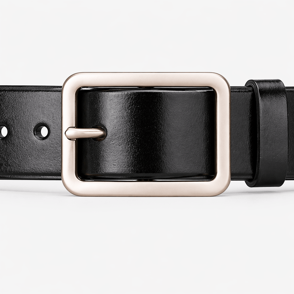 Ceinture boucle carrée style homme - HEVZAR