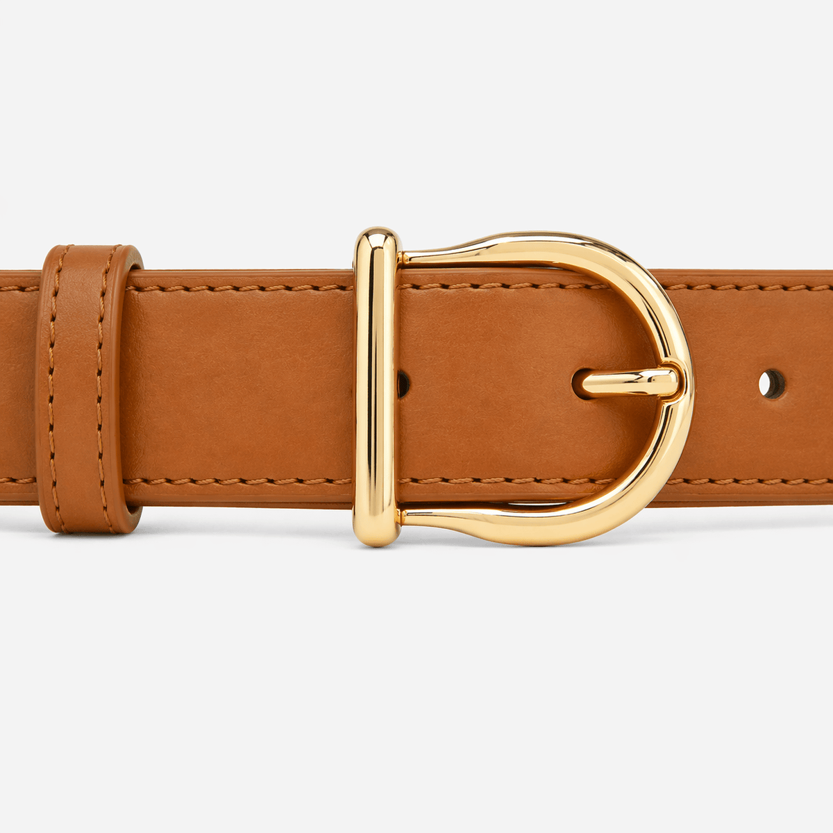 Ceinture boucle classique dorée femme - FONVAX
