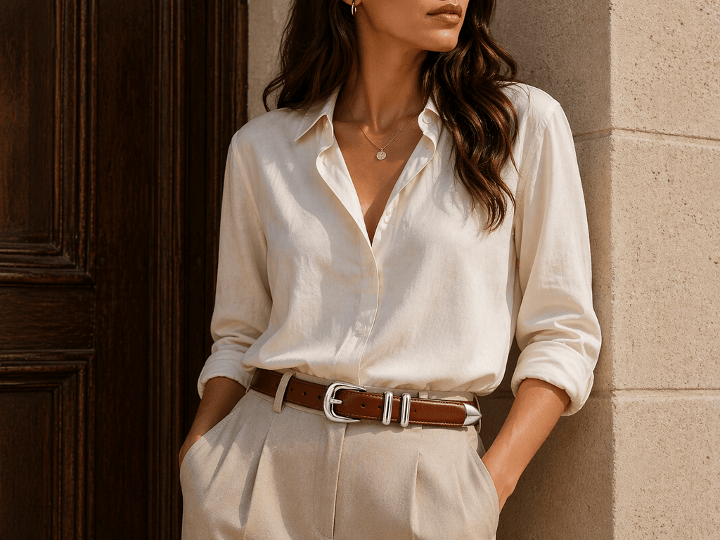 Ceinture boucle classique luxe femme - SALXUN