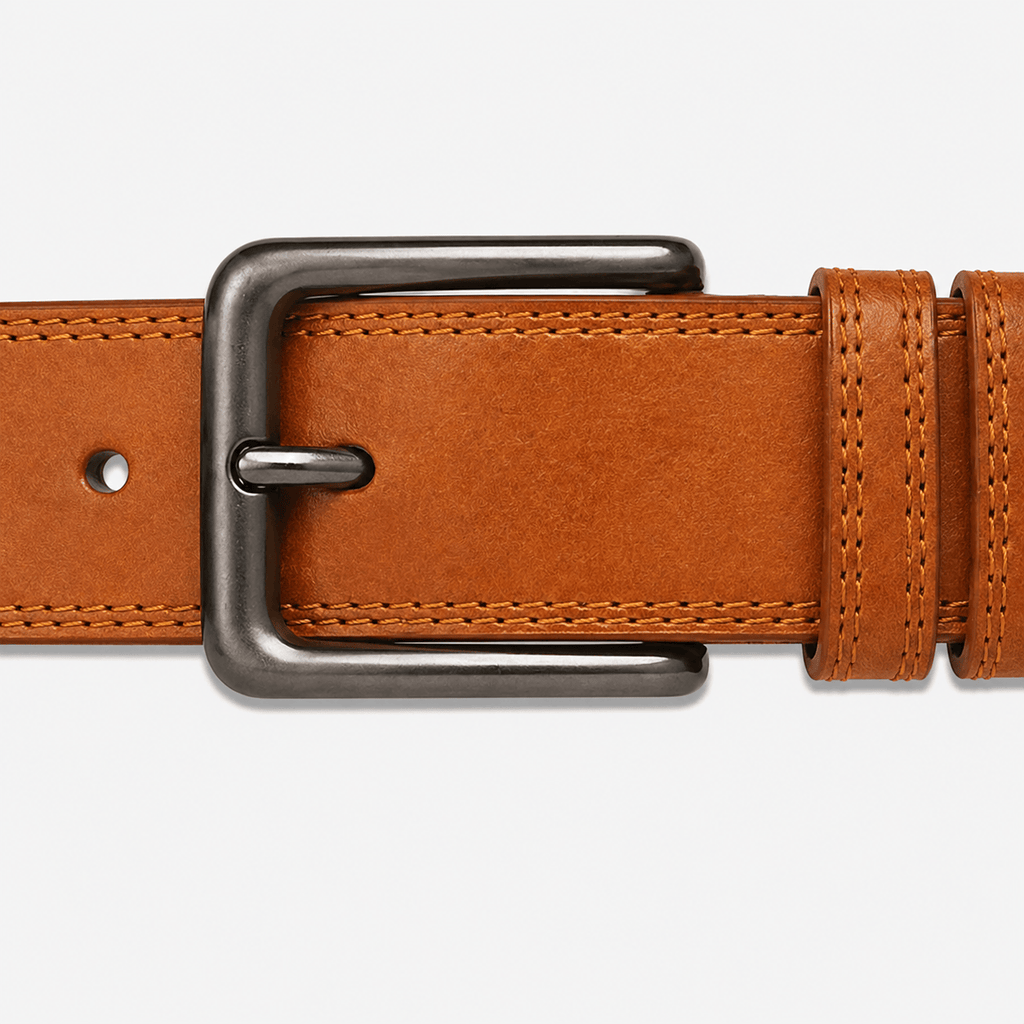 Ceinture boucle classique marron homme - DRAVON