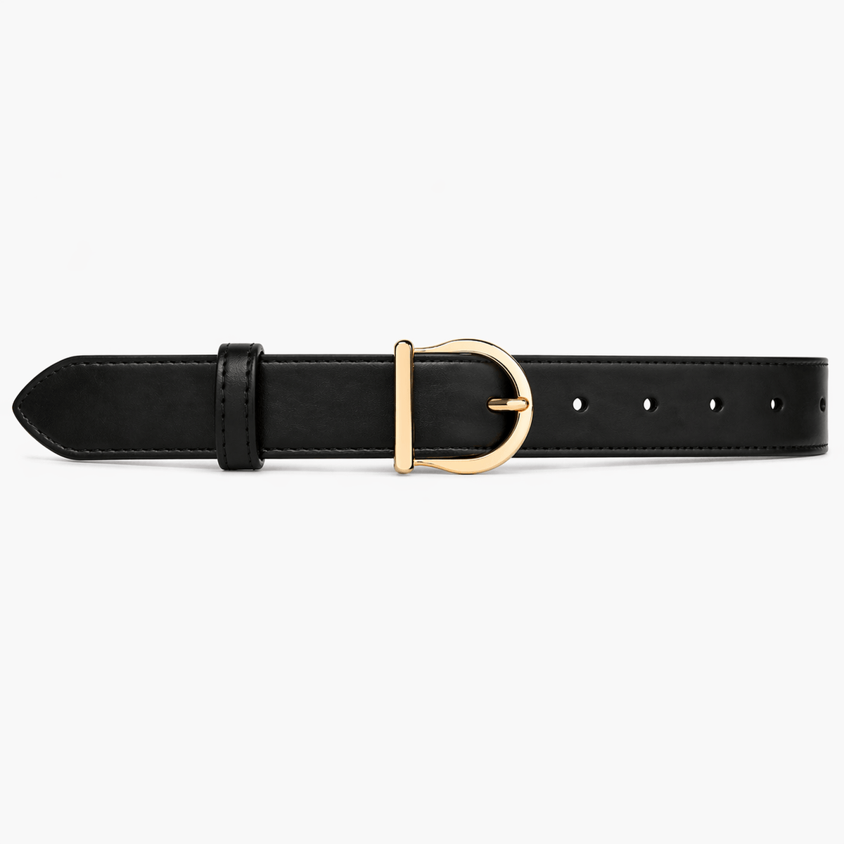 Ceinture boucle classique noire femme - WILXAR