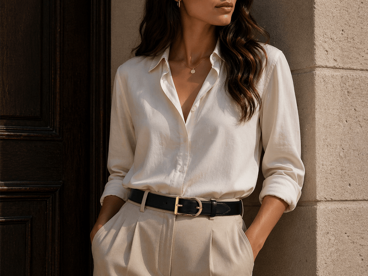 Ceinture boucle classique noire femme - WILXAR