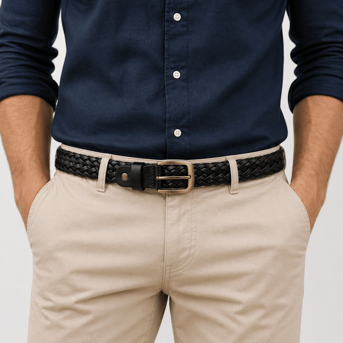 Ceinture boucle nœud ajustable homme - GRATOM