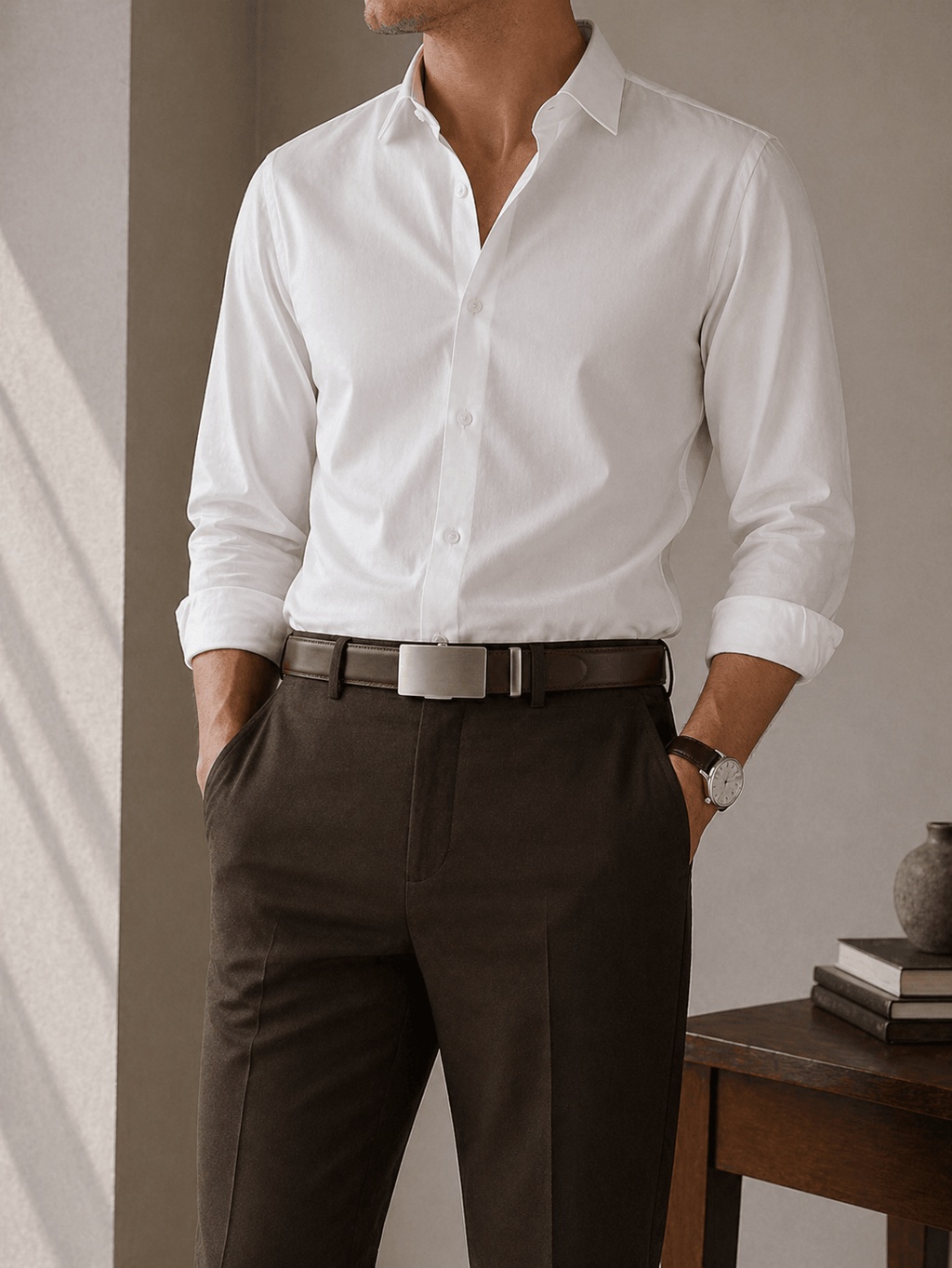 Ceinture Costume Marron Homme - ROVINX