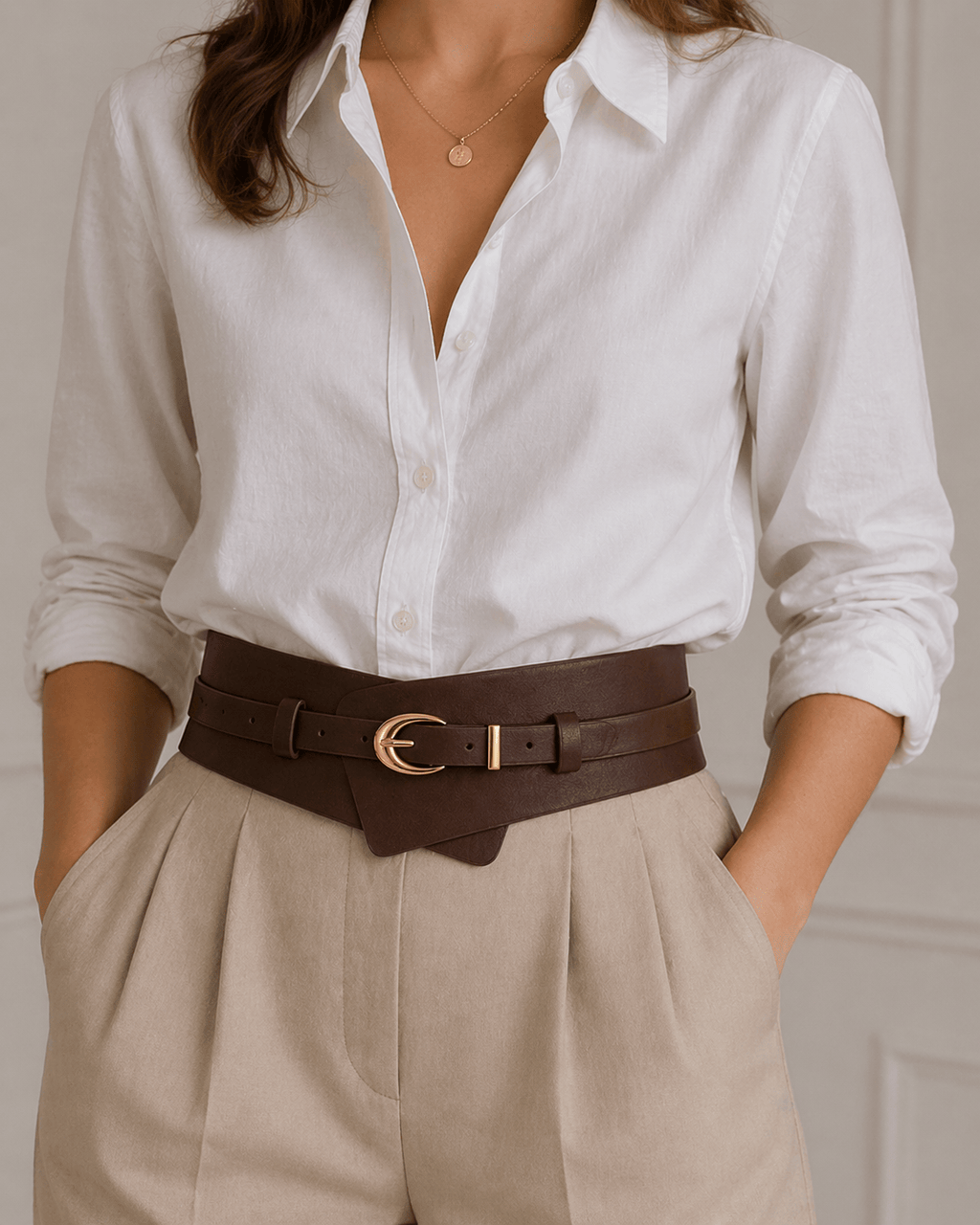 Ceinture cuir ajustable femme - ZOVREM