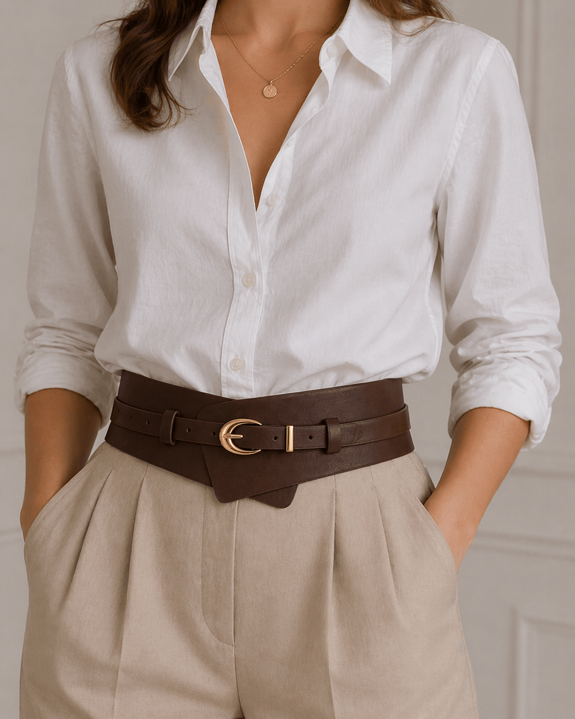 Ceinture cuir ajustable femme - ZOVREM