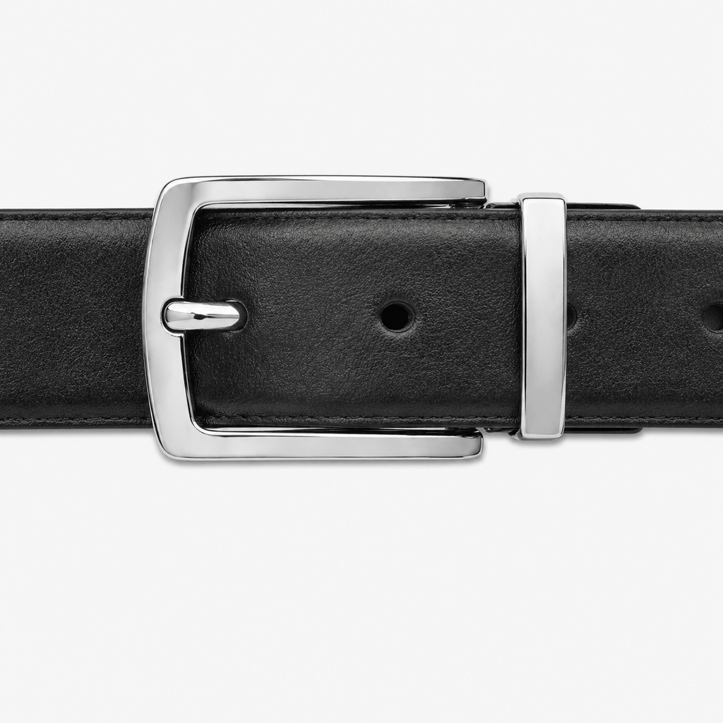 Ceinture cuir boucle argent homme - RALVOR