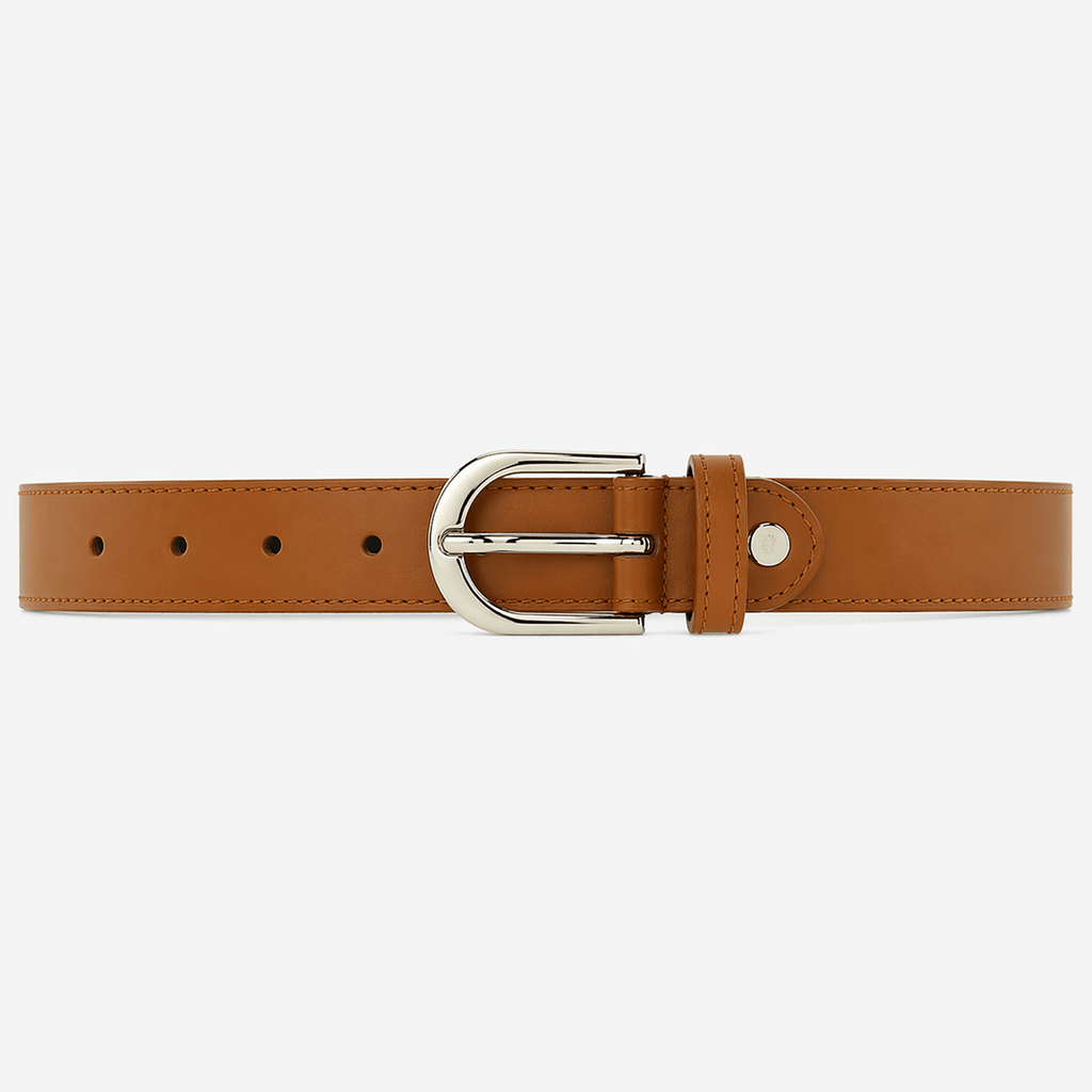 Ceinture cuir camel femme - LORXIL