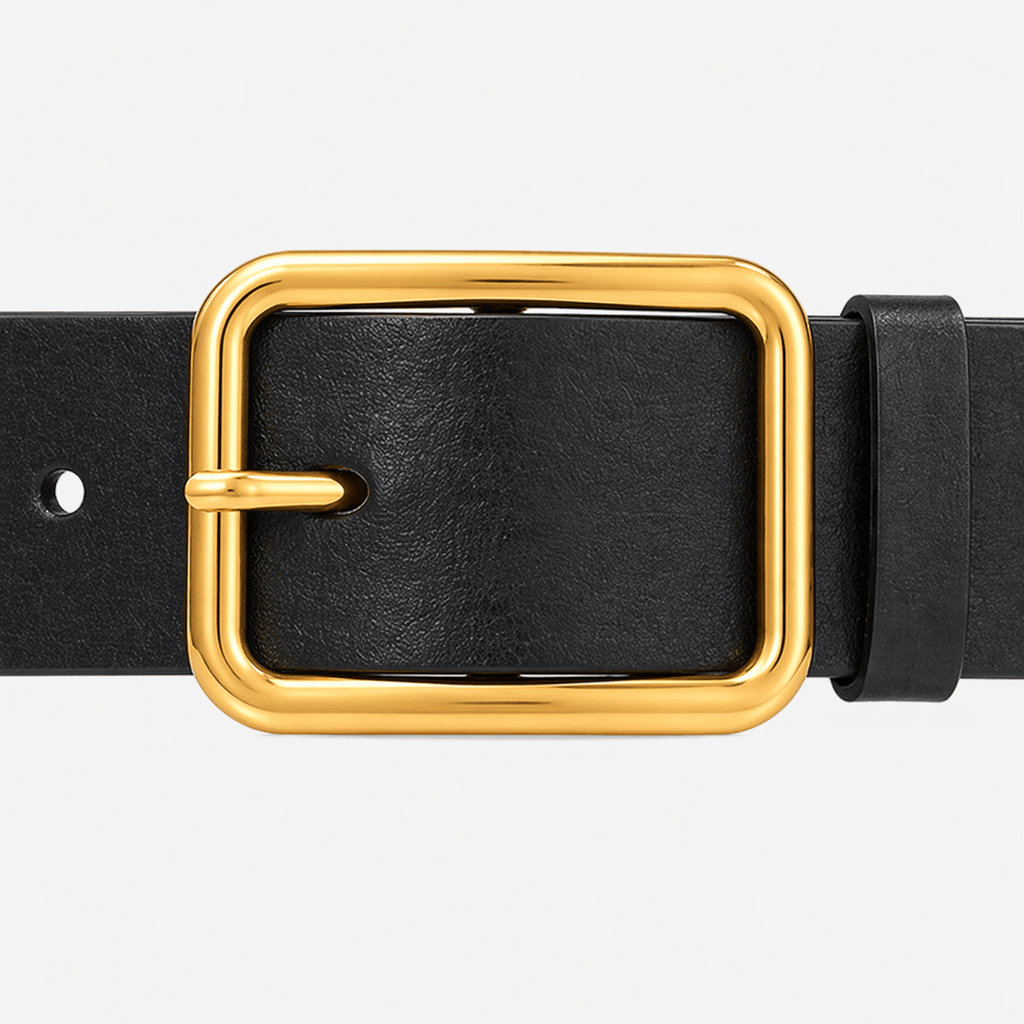 Ceinture cuir noir femme - ZAXRIN