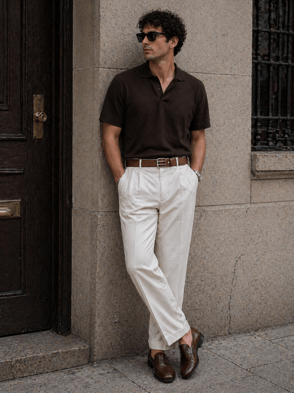 Ceinture cuir vintage homme - PORFAN