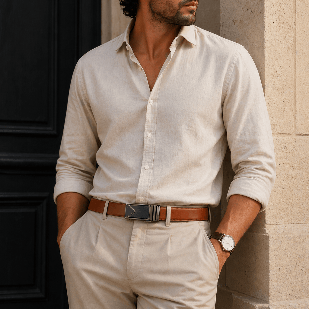 Ceinture de Costume en Cuir Pour Homme - MILO