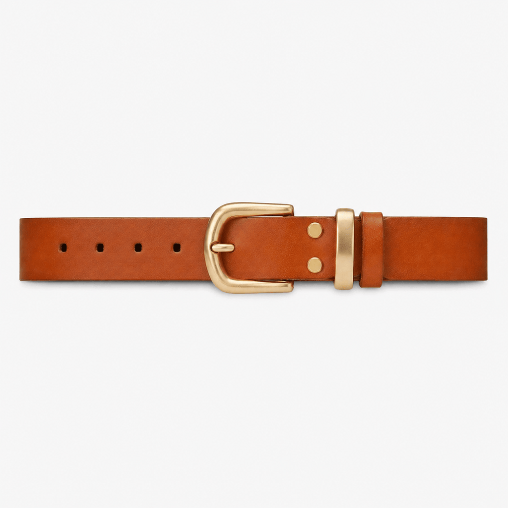 Ceinture en Cuir Camel Homme - TALBRAX