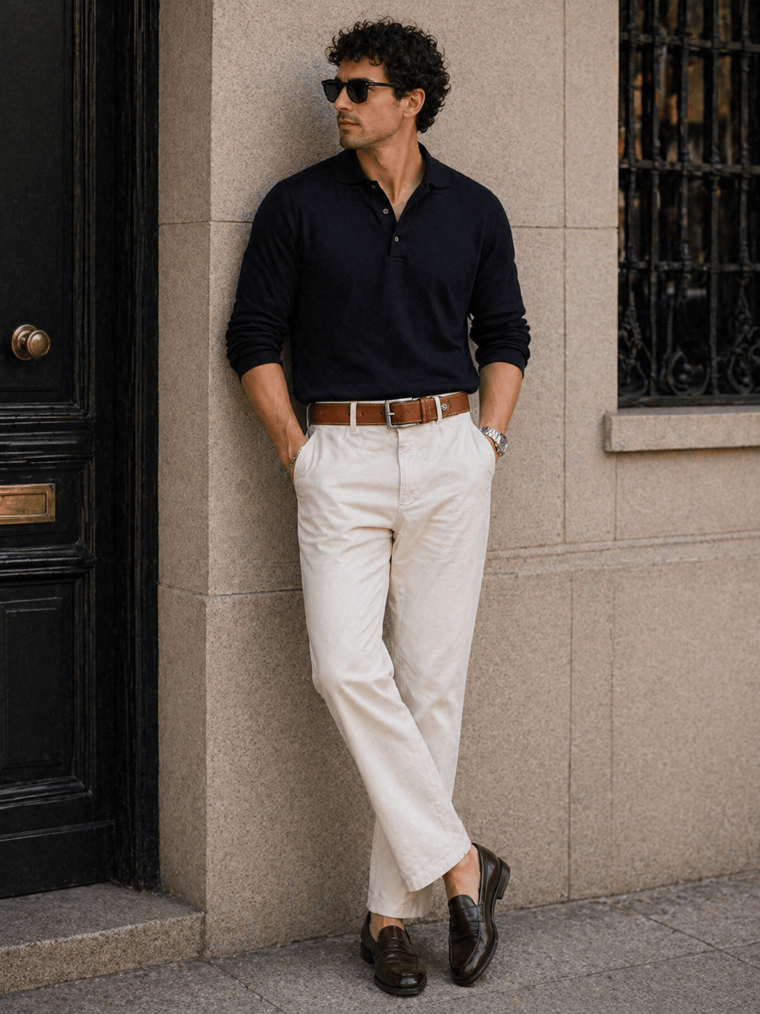 Ceinture en Cuir Marron Homme - TARREM