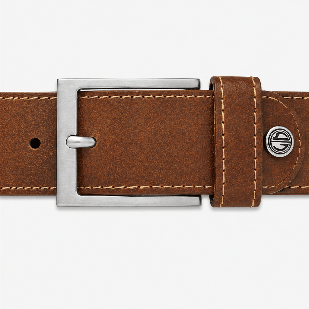 Ceinture en Cuir Marron Homme - TARREM