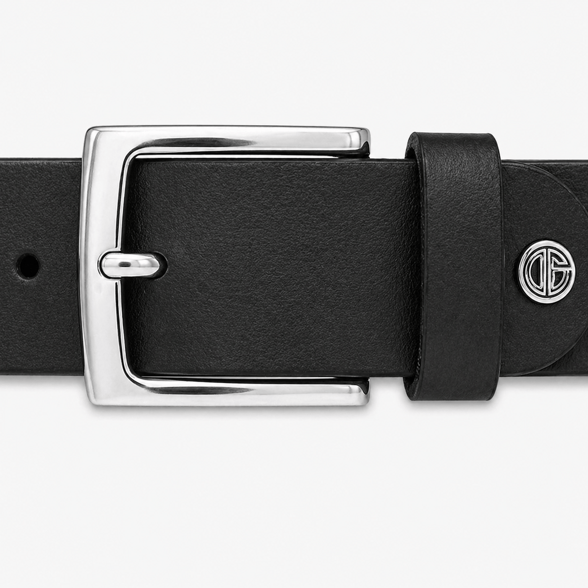 Ceinture en cuir noir homme - MANFA