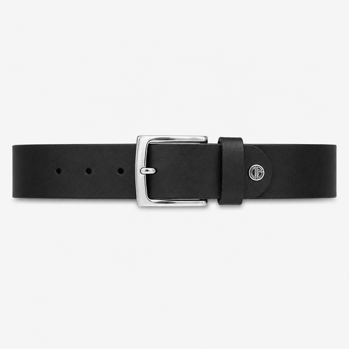 Ceinture en cuir noir homme - MANFA