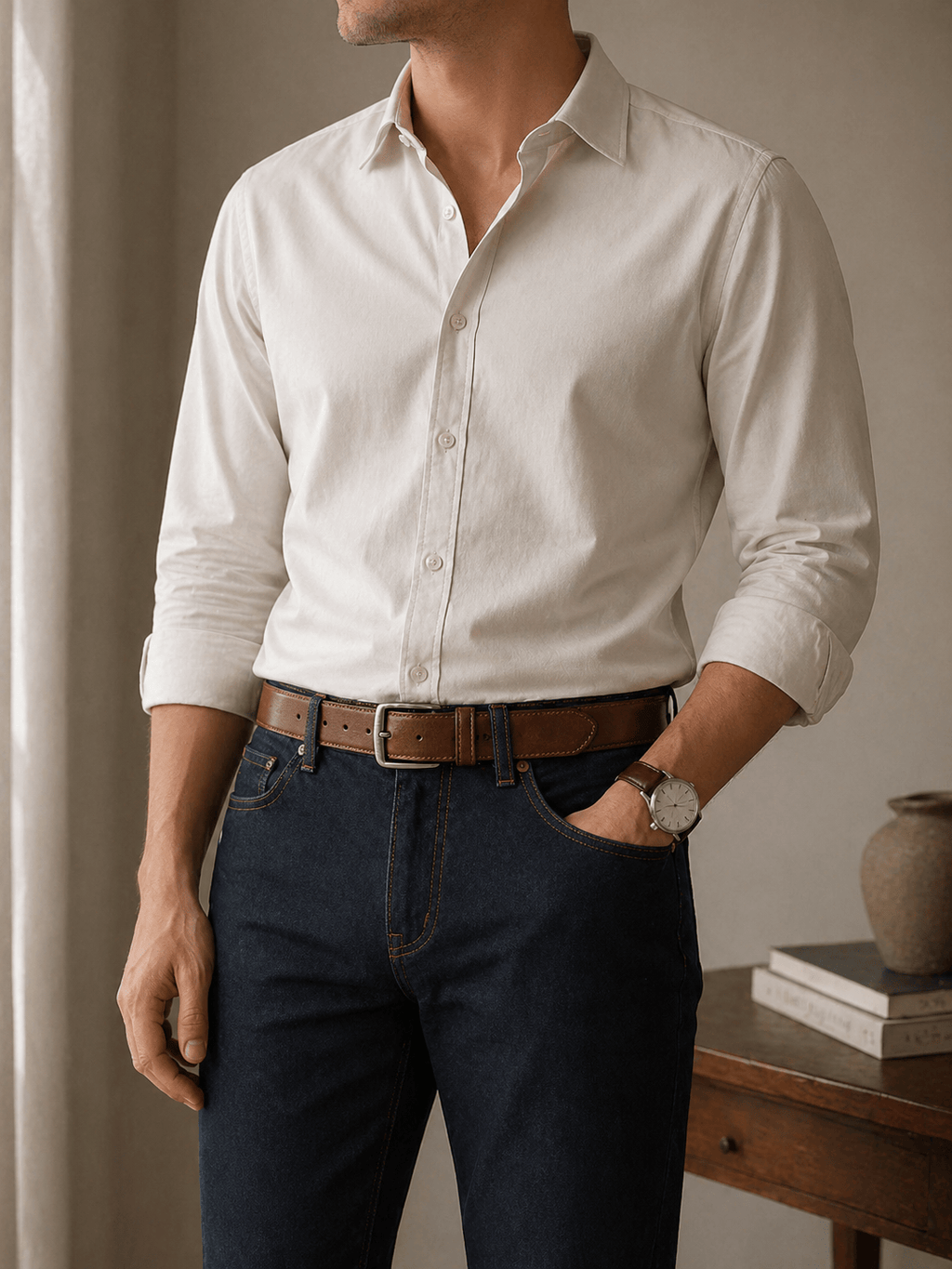 Ceinture en Cuir pour Jean Homme - TAVJAN