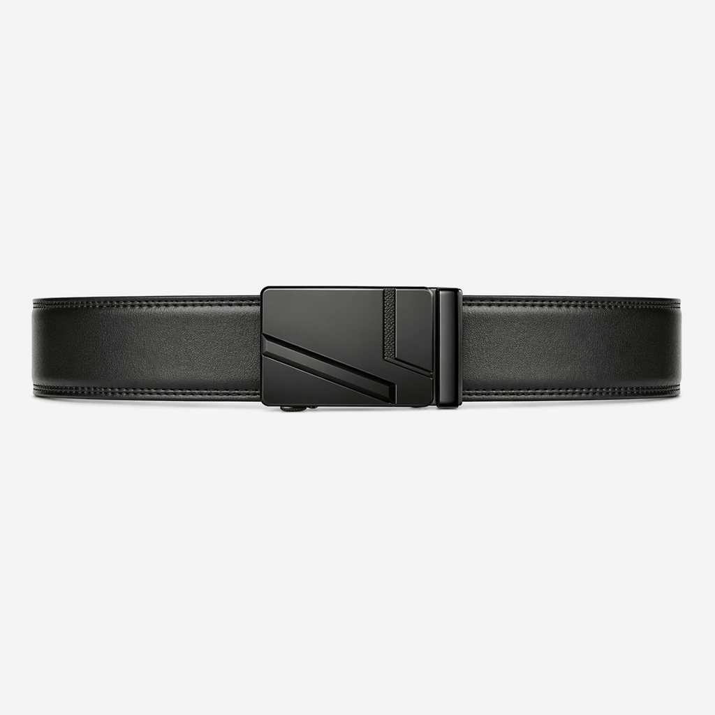Ceinture noire luxe homme - PORFIL