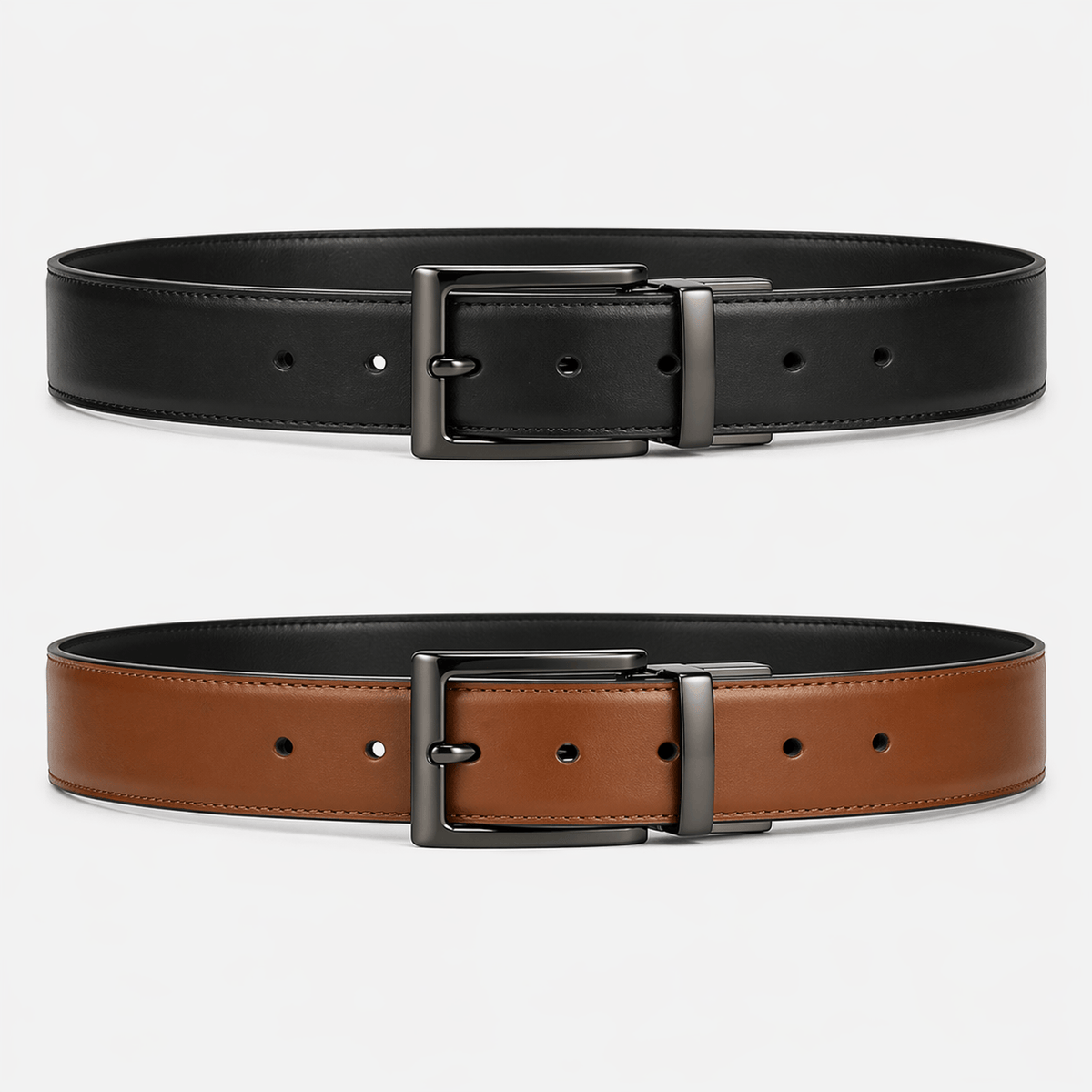 Ceinture réversible noir homme - FOLDAZ