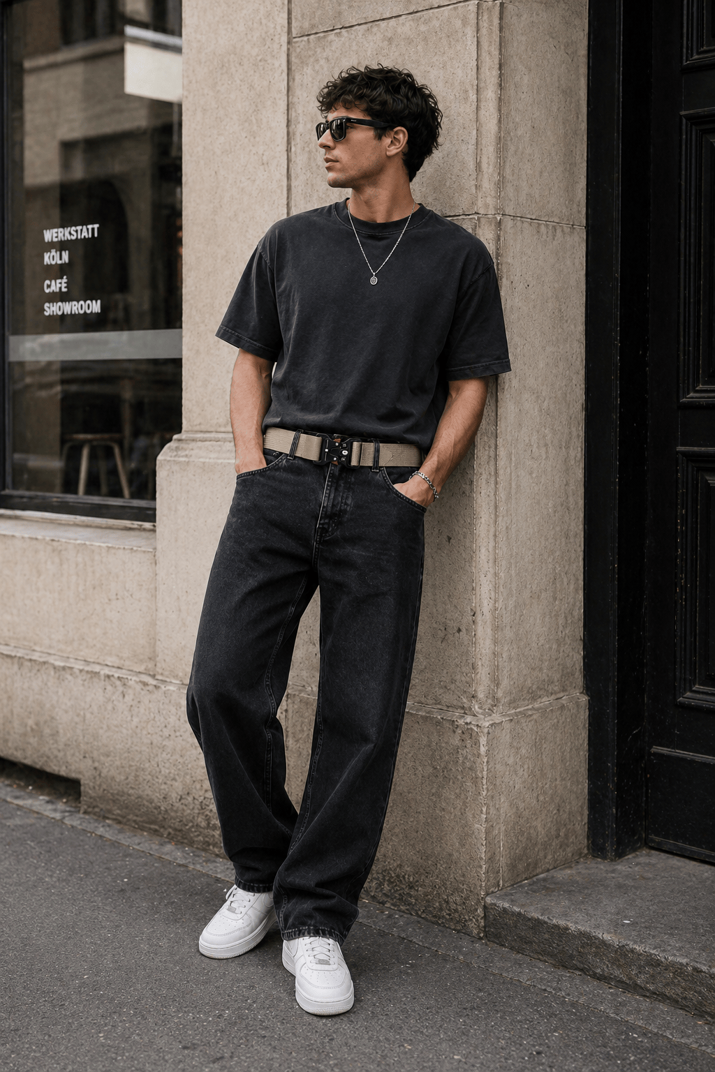 Ceinture Toile Beige Homme - VONTAR