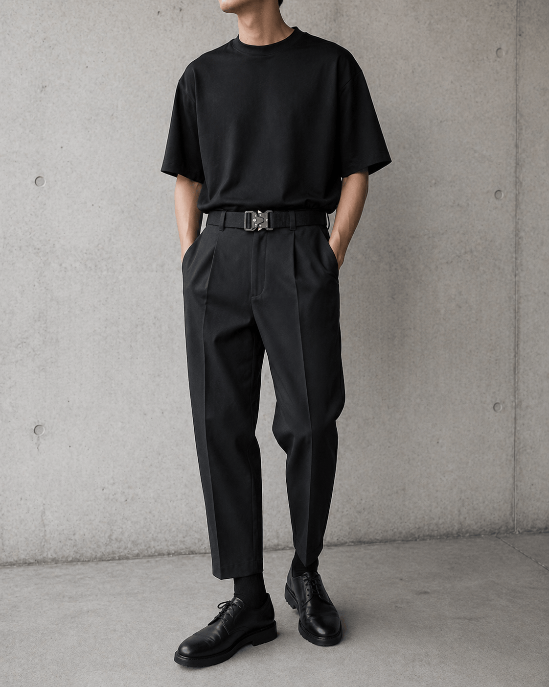 Ceinture toile noir homme - TARNOR